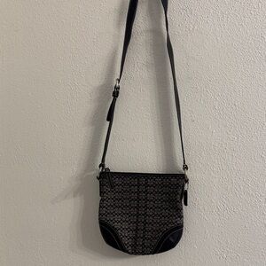 Coach Black and Gray Crossbody Bag